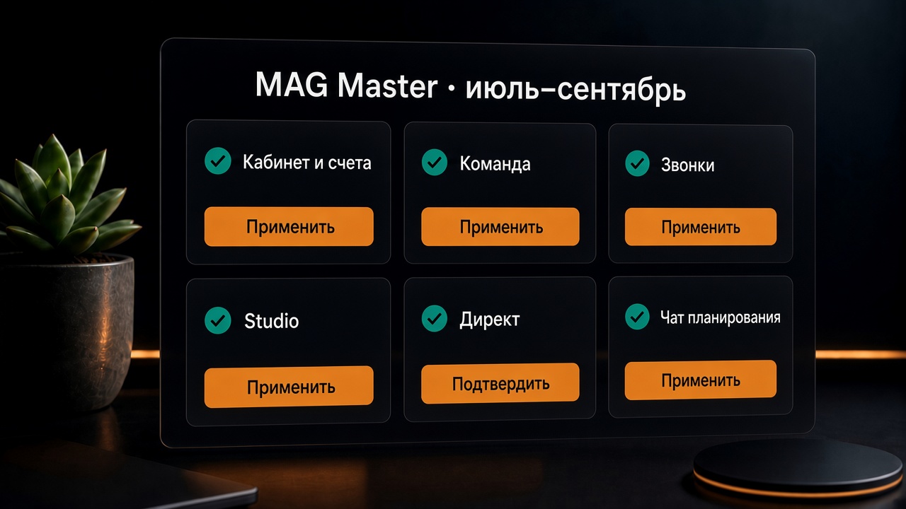 Июль–сентябрь: MAG Master за два месяца — от первого клика до управляемого бизнеса